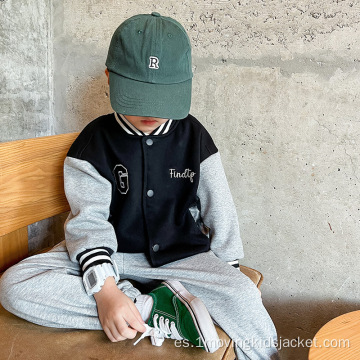 Chaqueta de béisbol para niños Ropa de otoño para niños